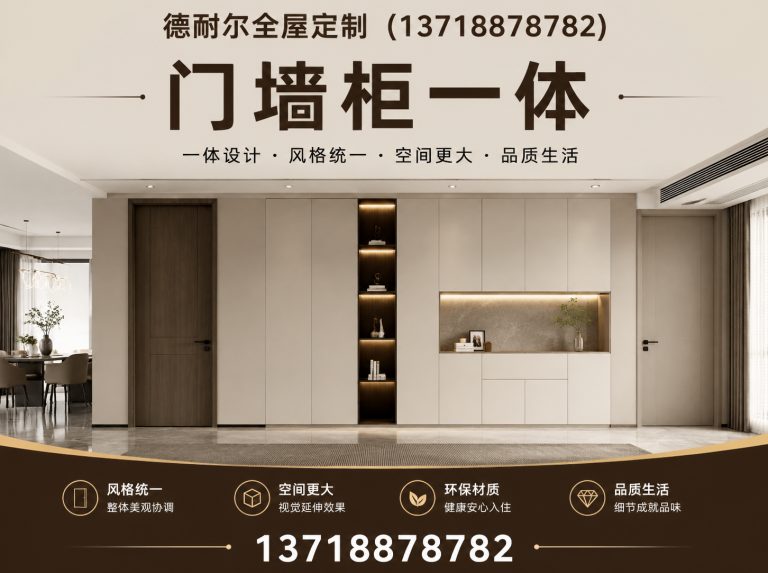 迁安市门墙柜一体展示图